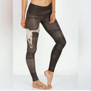 TEEKI  Leggings with Deer Skull Print medium